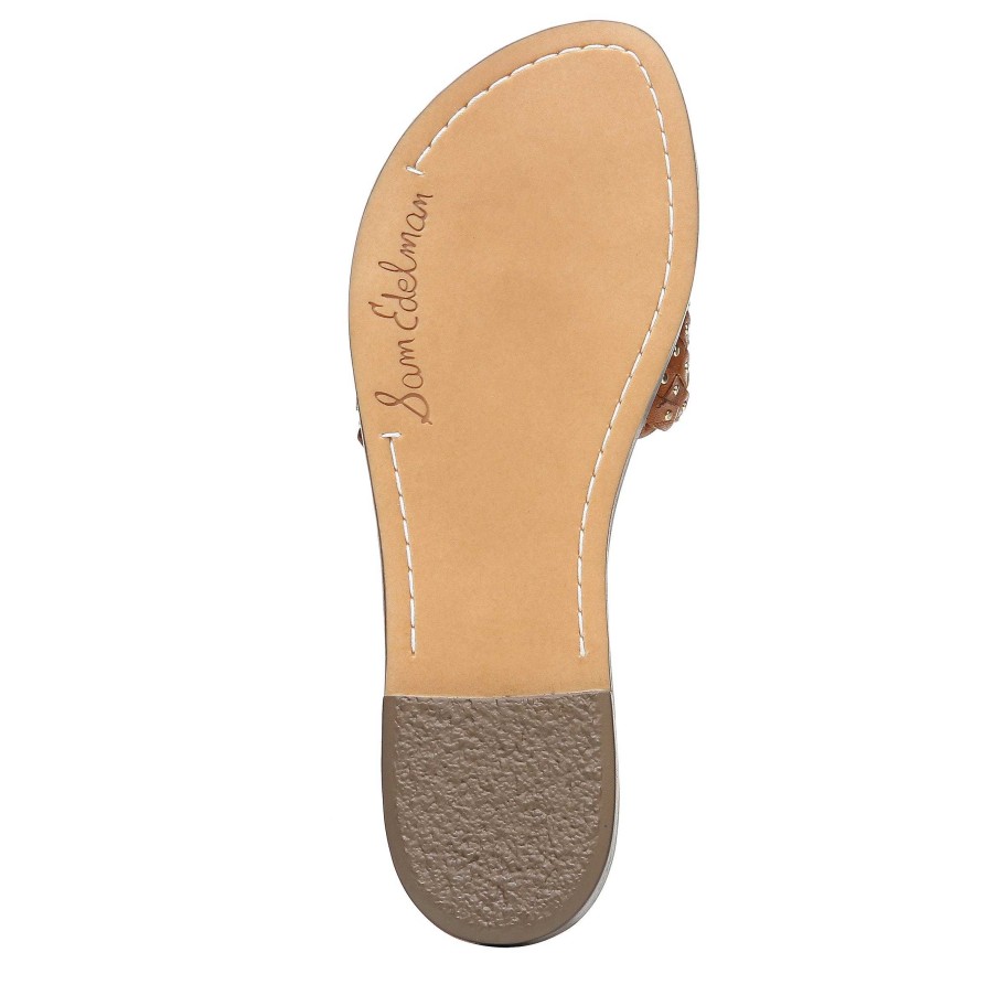 Shoes Sam Edelman | Geraldine Slide Sandal Saddlebrown