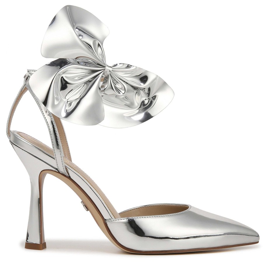 Shoes Sam Edelman | Halie Bow Heel Silver