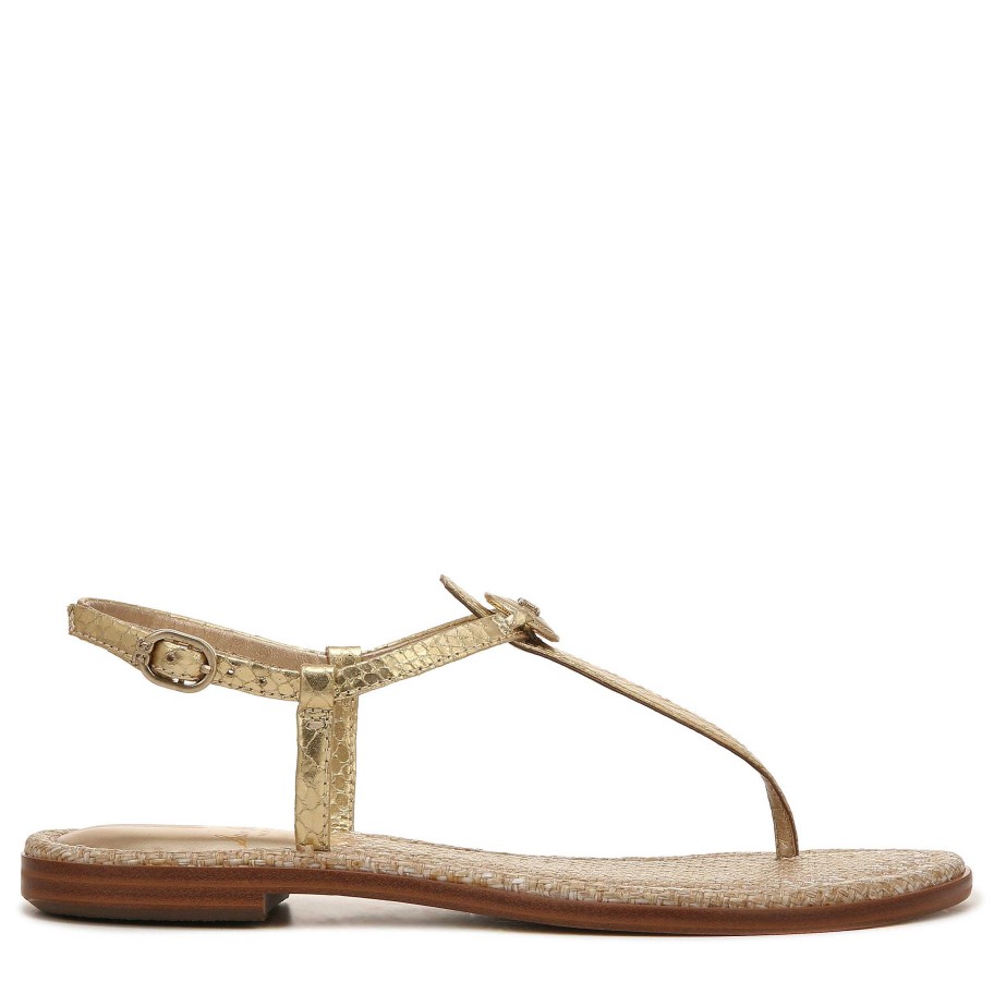 Shoes Sam Edelman | Gigi Signet Thong Sandal Gold