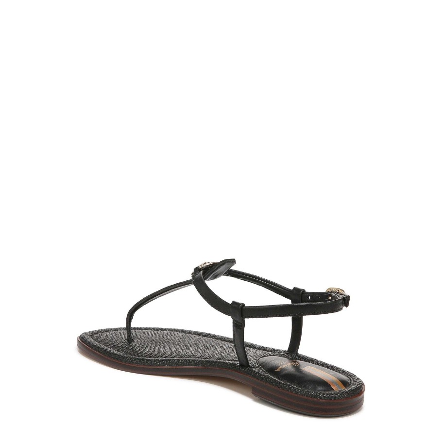 Shoes Sam Edelman | Gigi Signet Thong Sandal Black