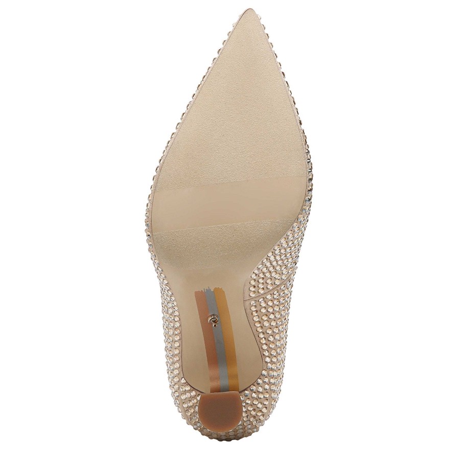 Shoes Sam Edelman | Antonia Glitz Pump Antiquewhite